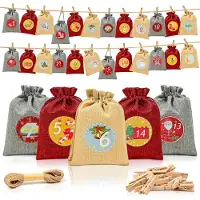 Sonstiges Calendario dell'Avvento da riempire 24 pezzi 18x13CM incl. accessori