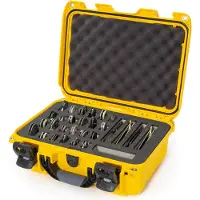 Nanuk 915 valigetta con inserti in schiuma per 28 coltelli, giallo