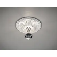 Meine Wunschleuchte LED stucco rosone lampada da soffitto in gesso con ornamento design rotondo piccolo verniciabile