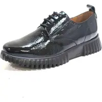 Wonders per donna. A-4401_2024_5792 Scarpe Flexfly 01 in pelle nera (39), Nero, 3 a 5cm, Stringhe, Casual