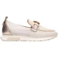 Hispanitas per donna. HV264857 Sneakers Oregon color bianco sporco (37), Pelle, Beige, Basso, 1 a 3 cm, Nessuno, Casual