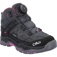 CMP Kid's Kiruna Mid Fitgo Trekking Shoes WP Scarpe da trekking Bambini (31, nero)