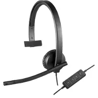 Logitech Cuffie Monaurali H570e Wired Usb-a On-ear Certified Microsoft Teams
