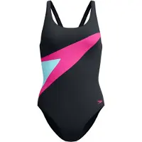 Speedo Women's Hyperboom Butterfly Back Swimsuit Costume intero Donna (40, nero)
