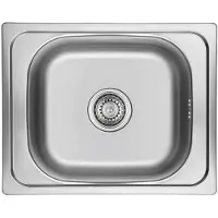 Kuchinox Lavello da cucina in acciaio Orion 40x50 + sifone