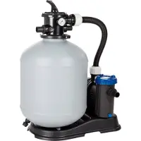 Steinbach Sistema di filtraggio a sabbia Intex Eco Top 10, capacità di circolazione: 15 m³/h 230 V/945 W, valvola a 6 vie, manometro, attacco Ø 38 mm piastra di base, pompa autoadescante