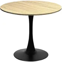 Nova Hurt Tavolo da cucina rotondo, 70 cm, finitura in legno chiaro | Tavolo da pranzo elegante per 2 persone | Tavolo salvaspazio