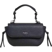 Pepe Jeans per donna. PL0300112 Borsa nera Ambra Script (OSFA), Nero, Casual, Poliuretano
