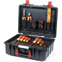Wiha Cassa degli attrezzi Basic Set L electric, 46 pezzi