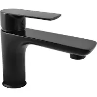 RAV VLTAVA - Miscelatore per lavabo senza scarico, nero - opaco VT426.0CMAT, Slezák