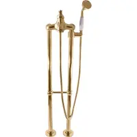 RAV LABE - Miscelatore per vasca da bagno a pavimento, Golden - lucido L050.5/2Z, Slezák