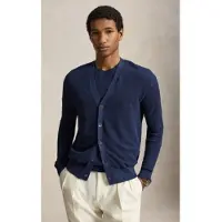 Ralph Lauren per uomo. 710B17547001 Cardigan in lino Relaxed Fit blu marino (XXL), Casual, Navy