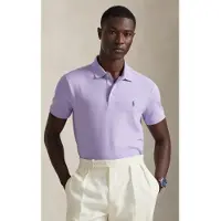 Ralph Lauren per uomo. 710941439503 Polo in piqué elasticizzato Custom Slim Fit lilla (S), Casual, Cotone, Manica corta