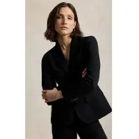 Ralph Lauren per donna. 211B16851002 Americana Classica nero (36), Casual, Poliestere