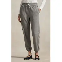 Ralph Lauren per donna. 211971694001 Pantaloni della tuta in felpa con coulisse grigi (M), Casual, Sportivo, Grigio, Cotone