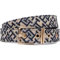 Tommy Hilfiger Th Square 2.5 Jacquard Belt Space Blue Taglia: 70 | Cinture Outlet | Donna | Blu