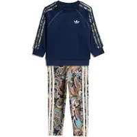 Adidas Originals Set 'adidas x Liberty London Oversized Crew and Tights' marino / blu cielo / pueblo / rosé