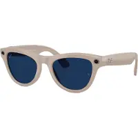 Ray-Ban - Occhiali da sole fotocromatici connessi - META Skyler - Gen 2 Shiny Chalky Grey/Transitions Sapphire - Beige