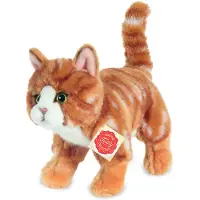 HERMANN Teddy Peluche Gatto Tabby In Piedi 20 Cm