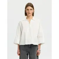 Selected Camicia Con Maniche A 3/4 Donne Bianco 38