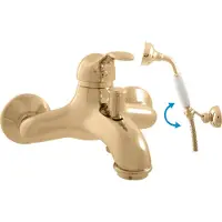 RAV Slezák-Miscelatore per vasca Slezák L054.5/2 Colore: oro, Dimensioni: 150 mm