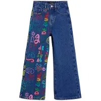 Desigual , pantaloni jeans happy, Bambini, Blu, 3/4