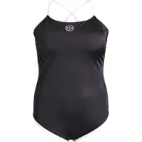 Swim By Zizzi Costume intero 'Sfilli' nero / bianco