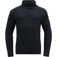 Devold Nansen Sweater High Neck Pullover di lana (S, nero)
