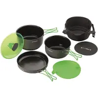 Optimus - Set da cucina - Terra Camp 4 in Alluminio - Grigio