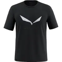 Salewa Solidlogo Dry T-Shirt Maglia funzionale Uomo (46 - S, nero)