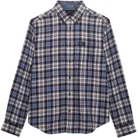 Superdry per uomo. M4011047A Camicia Lumberjack a quadri blu e rossa (XL), Casual, Cotone, Manica lunga
