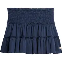 Superdry per donna. W7210319A Minigonna in maglia a strati blu scuro (XL), Casual, Cotone, Navy