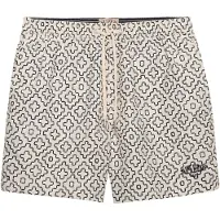 Superdry per uomo. M3010262A Costume da bagno stampato premium taglia 15, colore bianco sporco (XL), Beachwear, Polister riciclato