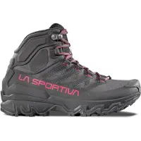 La Sportiva - Scarpe da trekking per escursioni giornaliere in GORE-TEX - Ultra Raptor 3 Mid GTX W Onyx/Azalea per Donne - Taglia 40,5 - Grigio