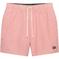 Superdry per uomo. M3010261A Costume da bagno Seer Sucker taglia 15, color corallo (L), Beachwear, Polister riciclato