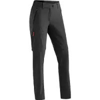 Maier Sports Women's Nata Zip Loop Pantaloni zip off Donna (80 - Long, nero)