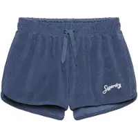 Superdry per donna. W7110505A Pantaloncini in spugna Blue Heritage (S), Casual, Cotone