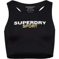 Superdry per donna. WS311591A Reggiseno Core Active nero (XS), Sportivo, Multisport, Polister riciclato, Sostenibile