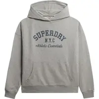Superdry per donna. W2012452A Felpa grigia Athletic Essentials Relax (L), Casual, Grigio, Cotone