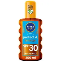 Nivea Spray Abbronzante SPF 30 Sun Protect & Bronze Oil 200 ml — Spray solare