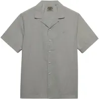 Superdry per uomo. M4011138A Camicia grigia Cabana (XL), Casual, Grigio, Cotone, Manica corta