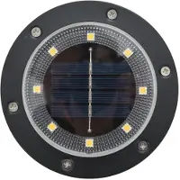 vidaXL Luci solari a terra con picchetto a terra 4 pz. Bianco caldo
