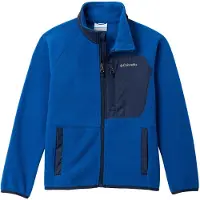 Columbia Kid's Fast Trek V Full Zip Giacca in pile Bambini (XL, blu)