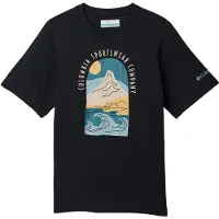 Columbia Kid's Valley Creek II S/S Graphic Shirt T-shirt Bambini (XL, nero)