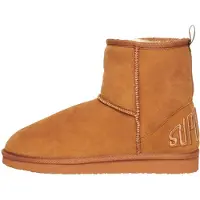 Superdry per donna. WF210078A Stivaletti in pelle scamosciata e sherpa marroni (40/41), Marrone, Basso, Camoscio, Nessuno, Casual