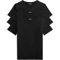 Tommy Hilfiger Stretch Vn Tee Ss 3-pack Black/black/black Taglia: M | Magliette basic Outlet | Uomo | Nero