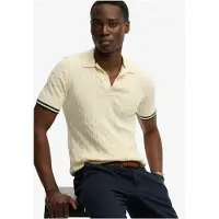 Superdry per uomo. M1110441A Polo beige testurizzata (M), Casual, Cotone, Manica corta