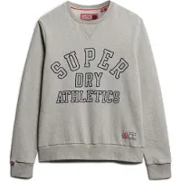 Superdry per uomo. M2013965A Felpa grigia con stampa Athletic (S), Casual, Grigio, Cotone