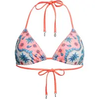Superdry per donna. W3010397A Top bikini a triangolo rosa con spalline (M), Beachwear, Polister riciclato, Sostenibile