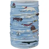 Buff Kid's Original Ecostretch Sciarpa Bambini (One Size, grigio/blu)